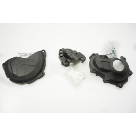 Polisport alternator cover (lid) cover kit and clutch cover and water pump cover kit Yamaha YZ 450 F 15-17