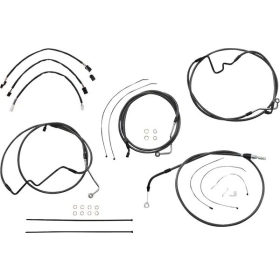MAGNUM SHIELDING Black Pearl Handlebar Installation Kit 38/43cm Harley Davidson FLHTK / FLH / FLHX / FLHXST 1750/1977 21-24