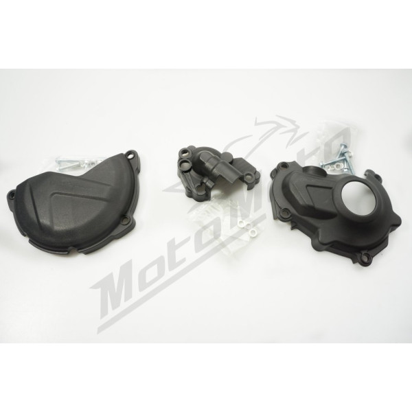 Polisport alternator cover (lid) cover kit and clutch cover and water pump cover kit Yamaha YZ 450 F 15-17