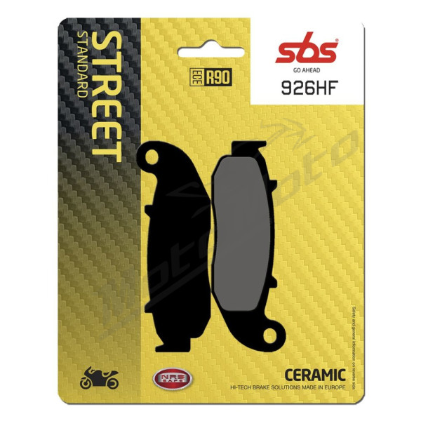 SBS HF Street 926HF Ceramic Organic Brake Pads Fantic TZ / XEF / XMF 125-200cc 10-22