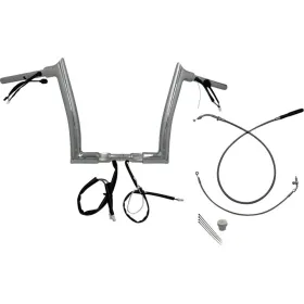 FAT BAGGERS INC. Pointed Top Handlebar Kit Chrome 89x30.5cm Harley Davidson FLHX / FLHXS / FLTRX / FLTRXL 1868-1977 23-26