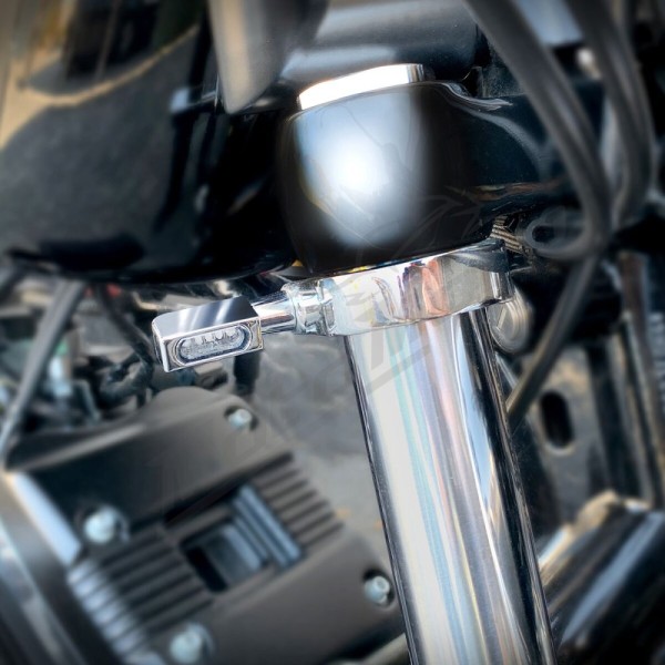HEINZ BIKES Universal Turn Signal Chrome 1pc.