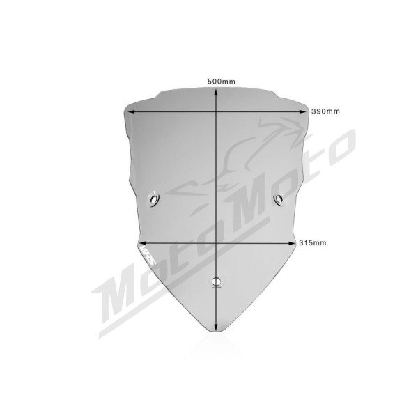 WRS DU006F TOURING Windscreen Ducati Multistrada 950-1260cc 15-24