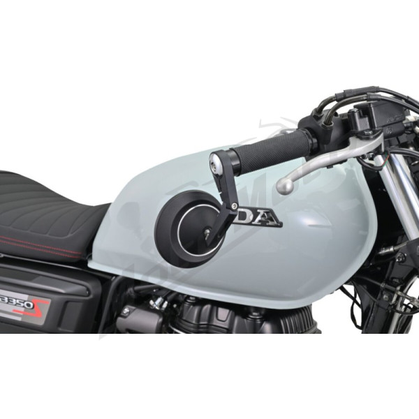 DAYTONA "RING" Handlebar Ends CNC Chrome 14-19mm