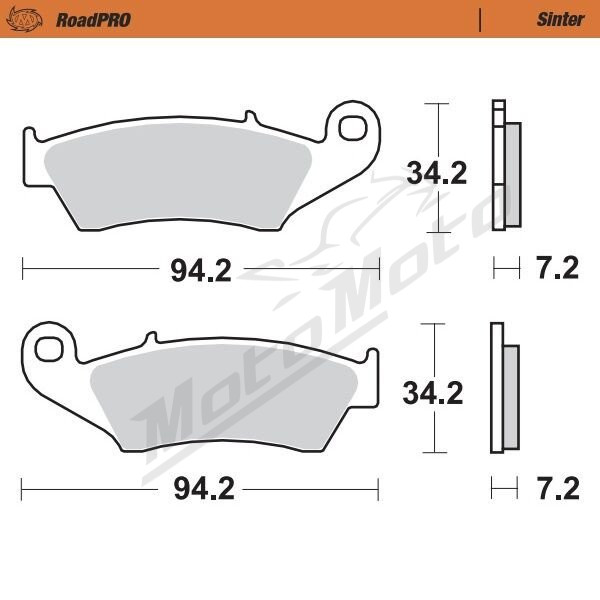 MOTO-MASTER Roadpro Front Brake Pads AJP / Fantic / Gas Gas / Honda / Kawasaki / Suzuki / Zero 125-700 93-25