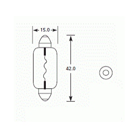 Light bulbs 6V 18W 10pcs