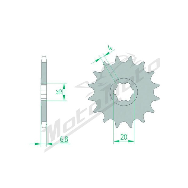 AFAM Steel Standard Front Sprocket 22103 - 420 12-14 teeth SUZUKI TS / RMX / SMX 50cc 84-01