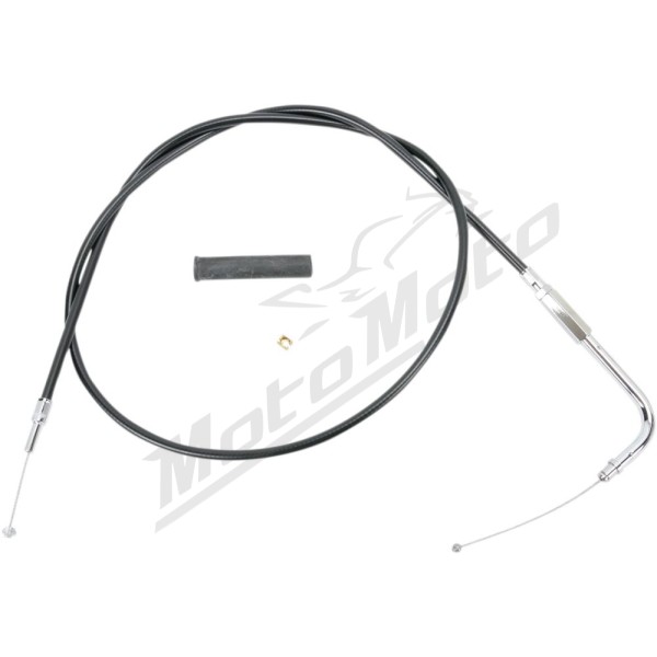 DRAG SPECIALTIES Black Vinyl Throttle/Idle Cable Harley Davidson FLD / FLHR / FLHRC / FLHRS / FLHRSEI / FLHT 1200-1800cc 96-22