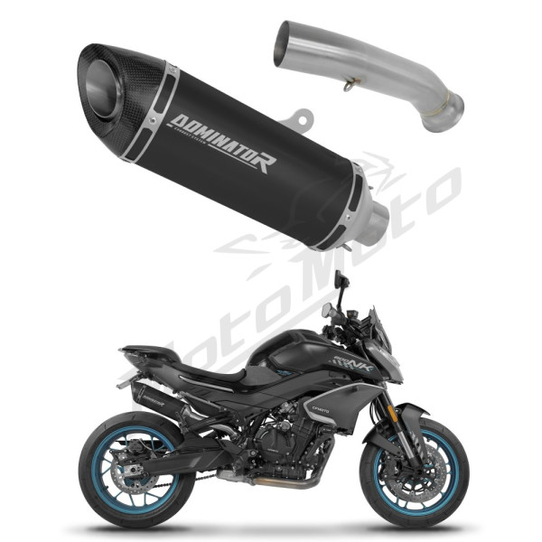 Duslintuvo kompl. Dominator CF MOTO 800 NK 2023-2026 HP8 BLACK + dB killer