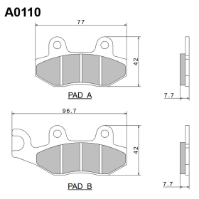 Nissin Brake Pads Kawasaki / Suzuki / Triumph / Yamaha 125-1200cc 89-23
