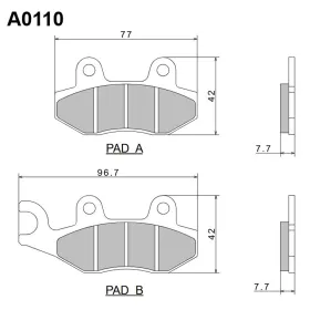 Nissin Stabdžių trinkelės Kawasaki / Suzuki / Triumph / Yamaha 125-1200cc 89-23