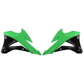 Radiator covers green / black CEMOTO YAMAHA WR / YZ 250-450cc 2014-2019