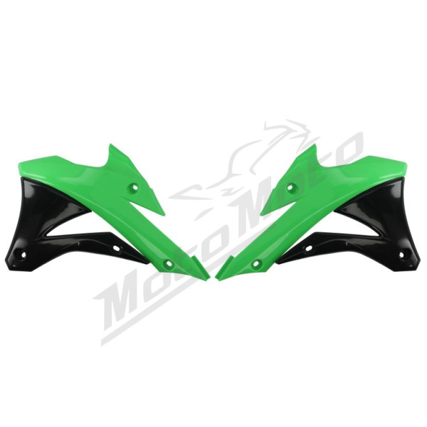 Radiator covers green / black CEMOTO YAMAHA WR / YZ 250-450cc 2014-2019