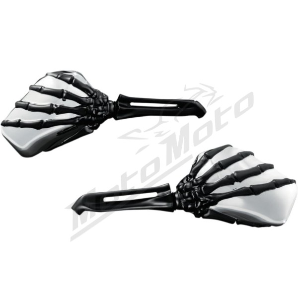 KURYAKYN Skeleton Universal Chromed Mirrors 2pcs