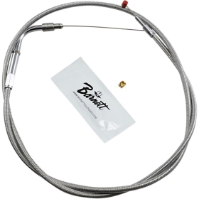 BARNETT Stainless Steel Throttle/Idle Cable Harley Davidson 1340-1584cc 1996-2007