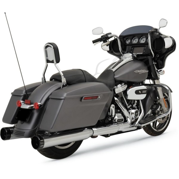KHROME WERKS 4-1/2" HP-Plus® Slip-On Mufflers Harley Davidson FLH / FLHR / FLHTCU / FLHX / FLTRK / FLTRX / FLTRXSE / FLTRXST 1750-1977 09-25