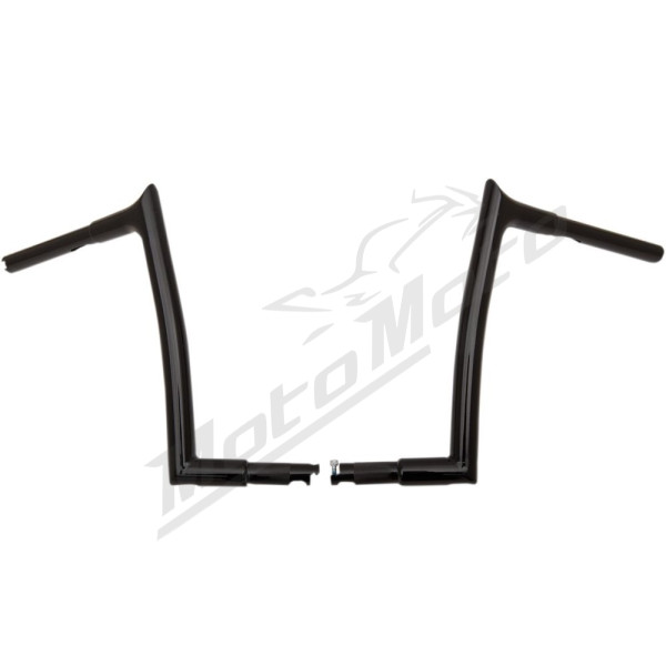 FAT BAGGERS INC. Pointed Top Handlebar Black 89x30.5cm Harley Davidson FLD / FLHR / FLHRC / FXDC / FXDL / FXST 1340-1800 85-18
