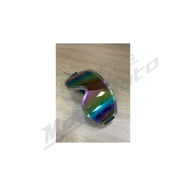 SALE! Motocross goggles with a colored mirrored lens (with a defect)