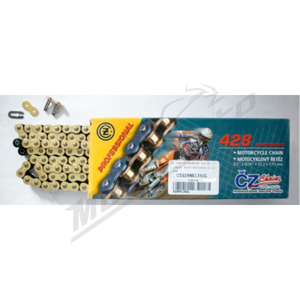 Cz drive chain 428 mx gold