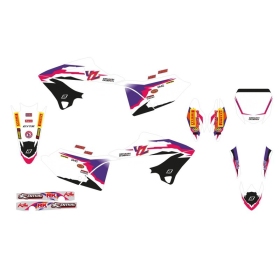 BLACKBIRD Replika Team Factory 23, 50-osios metinės Grafikos rinkinys YAMAHA YZ 125-250cc 2022-2024