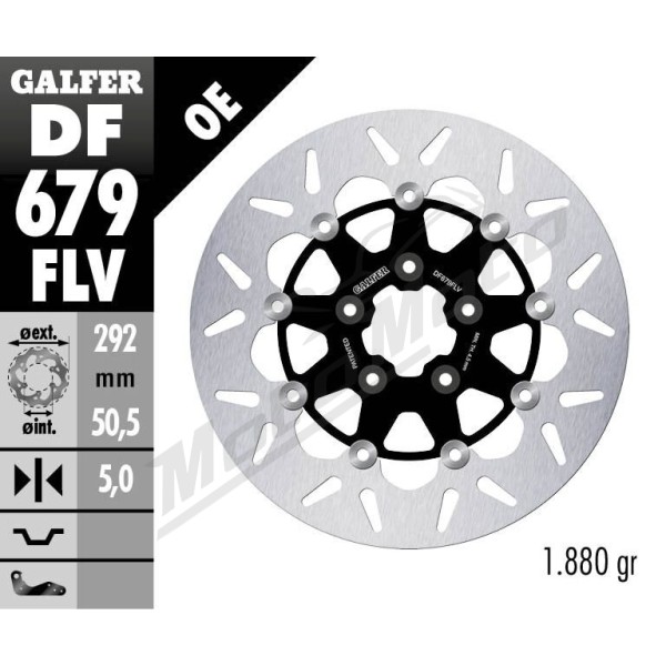 GALFER Brake Rotor Floating Round Harley Davidson FLHR / FLHRCI / FLHRI 1340-1450cc 94-99