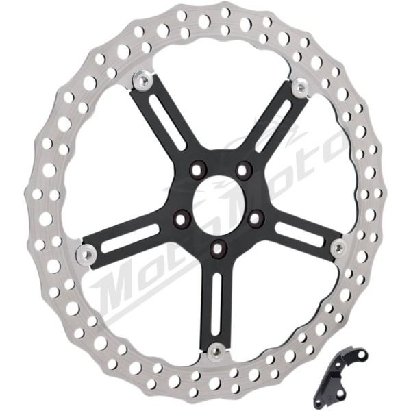ARLEN NESS priekinio kairiojo plaukiančio stabdžio disko komplektas Harley Davidson FLS / FLSS / FLSTC / FLSTF / FLSTFBS 1584-1690cc 06-17