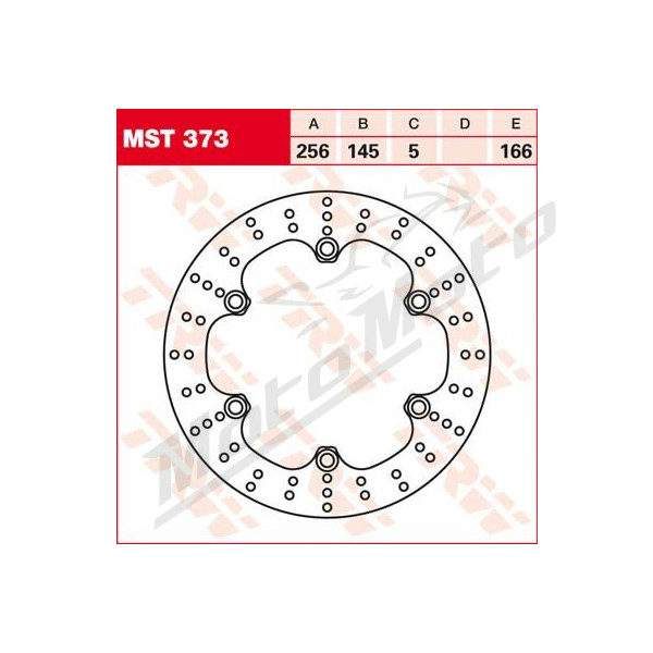 TRW Round Fixed Rear Brake Rotor 256mm Honda CB / CBR / FJS / FSC / SH / XL 400-1300cc 98-15