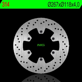 NG BRAKES 314 fiksuotas stabdžių diskas YAMAHA TT 600 97-04