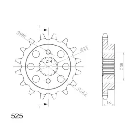 Supersprox Front sprocket 740.14 14t 