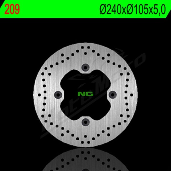 NG BRAKES Round Fixed Brake Disc Buell / Cagiva / Honda 125-1200 93-16