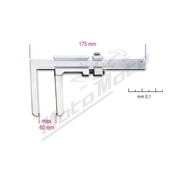 BETA Sliding Gauge for Brake Disc - Reading to 0.1 mm