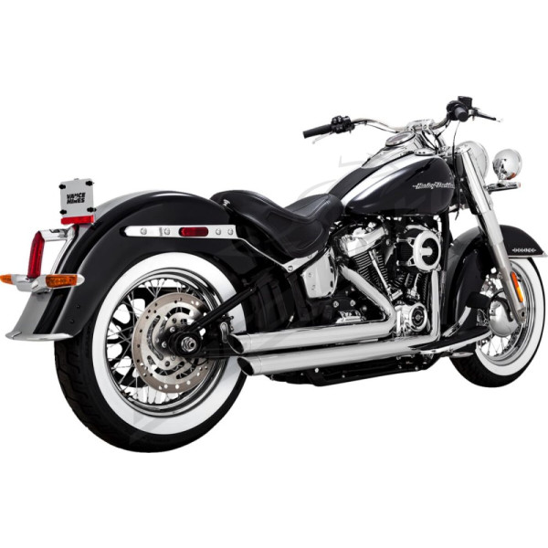 VANCE & HINES Big Shots Staggered 2-into-2 Exhaust System Harley Davidson FXST / FXLRS / FLDE / FXBB 1750-1923cc 18-24