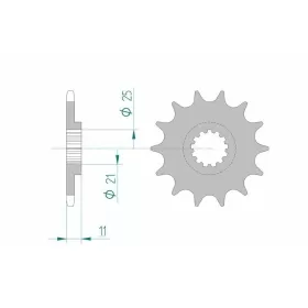 AFAM Steel Standard Front Sprocket 64500 - 520 12-17 teeth HUSQVARNA CR / TE / WR / TC / SM / SMR 250-610cc 90-14