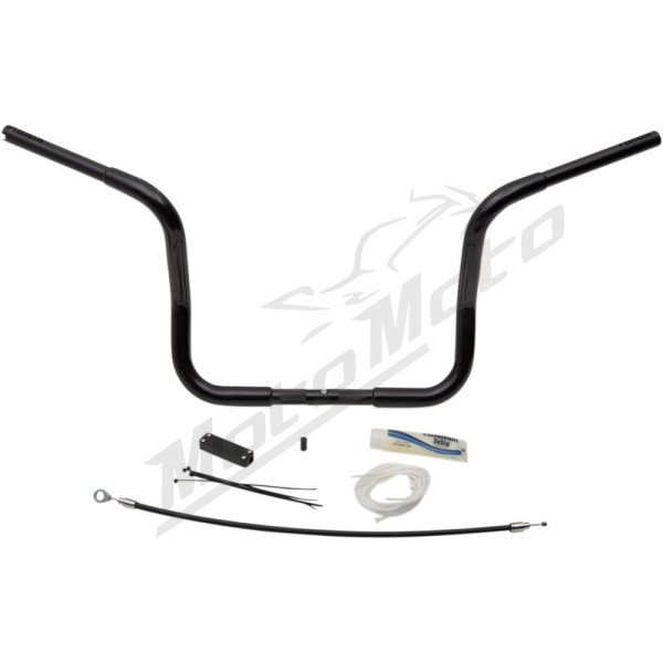 FAT BAGGERS INC. Round Top Handlebar Kit Black 91.5x30.5cm Harley Davidson FLHT / FLHTC / FLHX / FLHXXX 1584-1690 08-13 