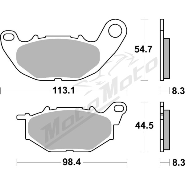 SBS DC Racing Dual Carbon Brake Pads Yamaha YZF-R 250-300cc 15-24