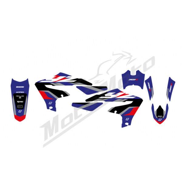 Blackbird DREAM 5 grafikos lipdukų kompl. Yamaha YZ F 250-450cc 18-23