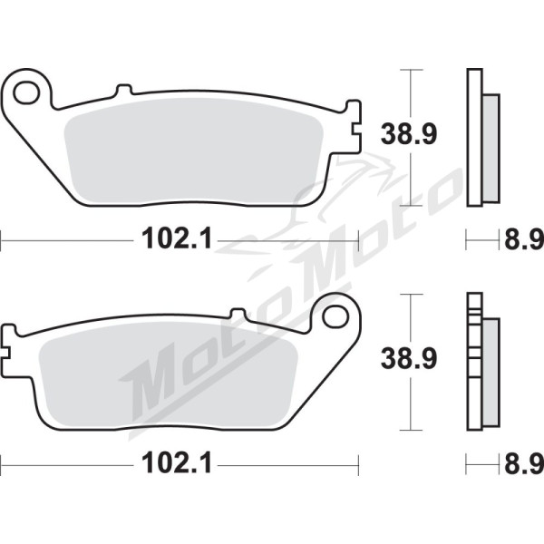 SBS MS Scooter Maxi 184MS Sintered Brake Pads Honda FJS / FSC / SW-T 400-600cc 01-14