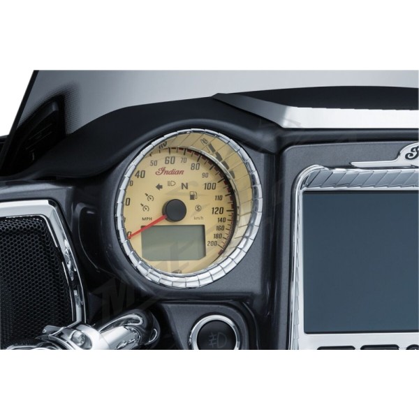 KURYAKYN Gauge Cluster Accents Indian Chief / Chieftain / Roadmaster / Springfield 1720/1890 09-22