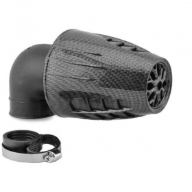 Sport air filter TNT Obus with cover carbon Ø28-35 90°