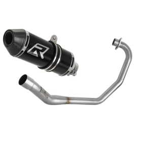 Honda CBF 125 2009-2014 Dominator Full Exhaust System HP3 BLACK + dB killer