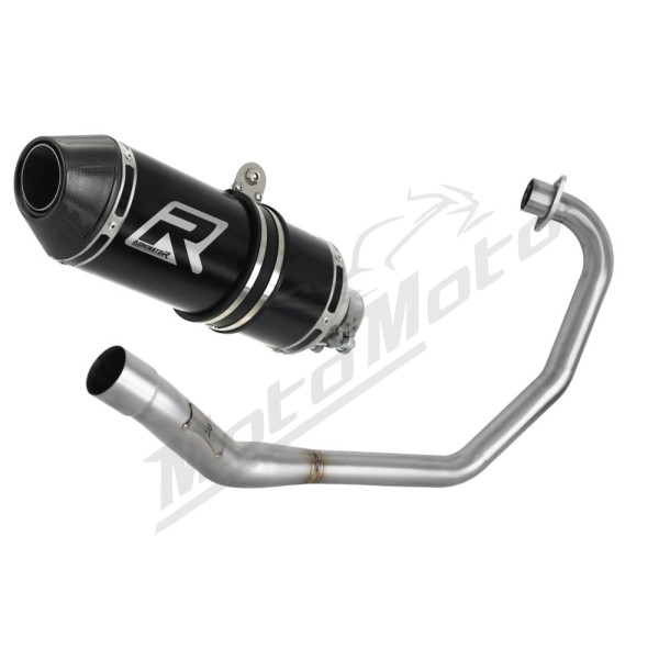 Honda CBF 125 2009-2014 Dominator Full Exhaust System HP3 BLACK + dB killer