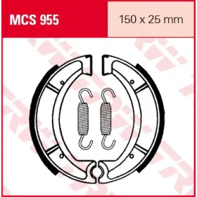 TRW Būgninių Stabdžių Trinkelės Yamaha DT / SR / XT / YZ 250-600 77-99