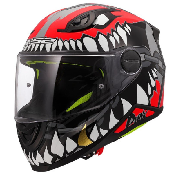 LS2 FF812 KID PUNK helmet - Grey Red, S