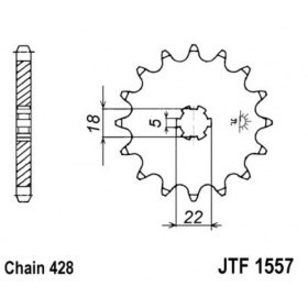 Front sprocket JTF1557