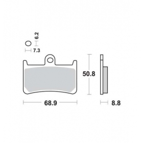 STABDŽIŲ TRINKELĖS FERODO FDB605EF / MCB611 STANDARD ECO FRICTION