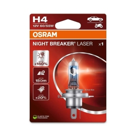 OSRAM H4 Night Breaker Laser Light Bulb 12V 60/55W P43t-38 - 1 piece