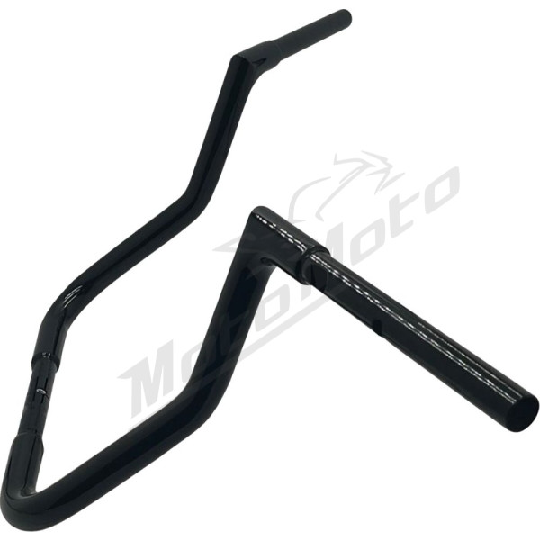 FAT BAGGERS INC. 1-1/4" EZ Install Flat Top Batwing Handlebar Black 32mm 91,5cm (33cm)