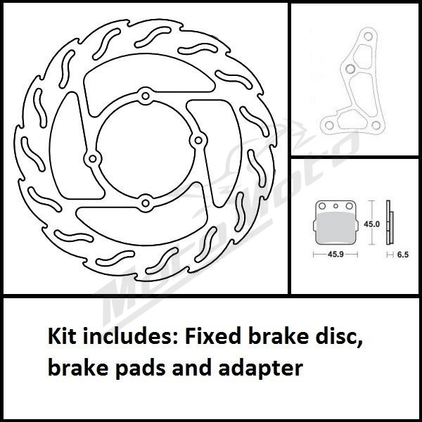 MOTO-MASTER Floating Front Brake Kit 260mm Honda CR / CRF 80-150 96-26