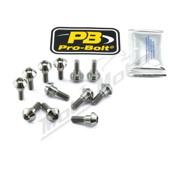 PRO BOLT Titanium Brake Rotor Mounting Bolt Kit Yamaha FJR / FZ / FZS / MT / TDM / XJR 900-1300cc 01-15