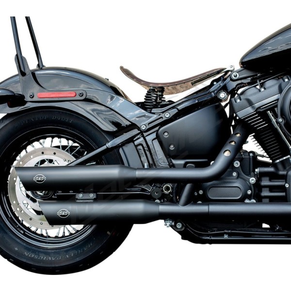 S&S CYCLE Slash Cut Race Slip-On Mufflers Harley Davidson FLFB / FLFBS / FLSL 1750-1868cc 18-20